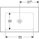 Раковина Geberit One CleanDrain 750x480 мм 505011012