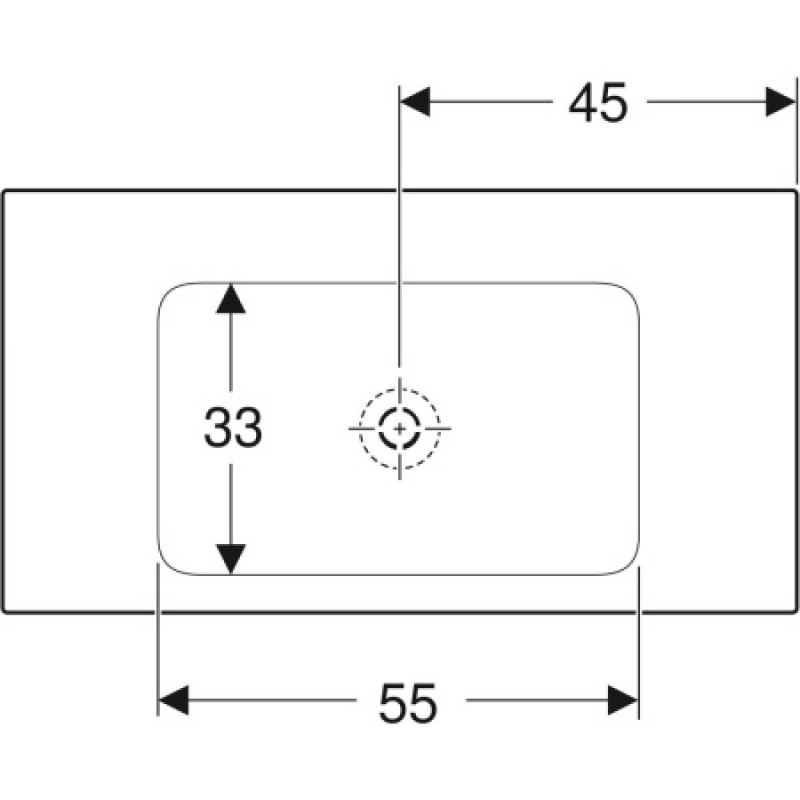 Раковина Geberit One CleanDrain 900x480 мм 505011013