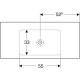 Раковина Geberit One CleanDrain 1050x480 мм 505011014