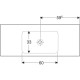 Раковина Geberit One CleanDrain 1200x480 мм 505011015