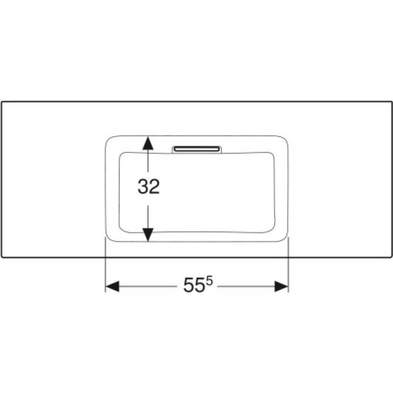Раковина Geberit One CleanDrain 1200x480 мм 505016001