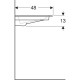 Раковина Geberit One CleanDrain 1200x480 мм 505016001