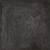 Плитка Iris Ceramica Maiolica Nero 200x200х7,5мм структурная/глянцевая, для стены 563210