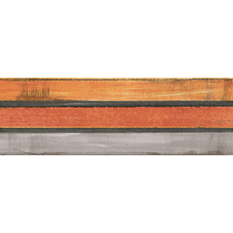 Плитка Iris Ceramica Maiolica, декор Riga Rosso 100x300х7, 5мм структурна/глянсова, для стіни 754936