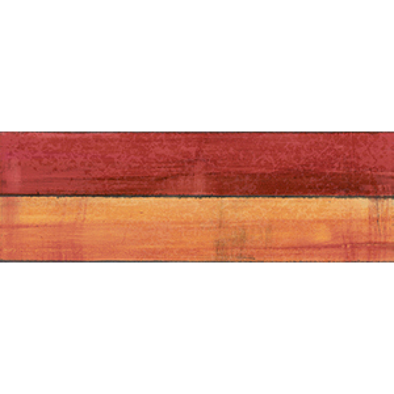 Плитка Iris Ceramica Maiolica, декор Riga Rosso 100x300х7, 5мм структурна/глянсова, для стіни 754936