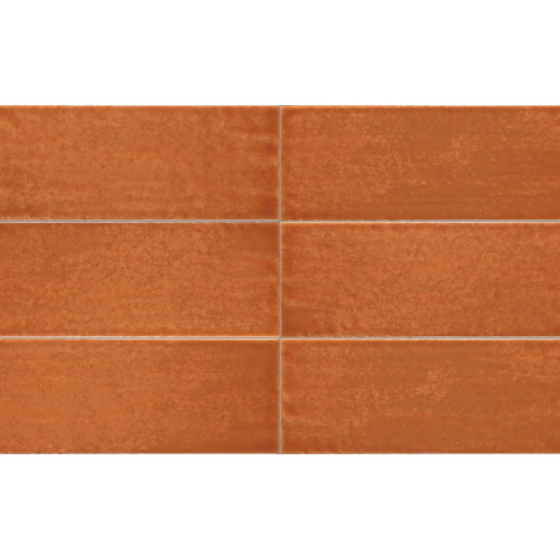 Плитка Iris Ceramica Maiolica Arancio 100x300х7, 5мм структурна/глянцева, для стіни 754981