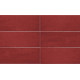 Плитка Iris Ceramica Maiolica Rosso 100x300х7, 5мм структурна/глянсова, для стіни 754983