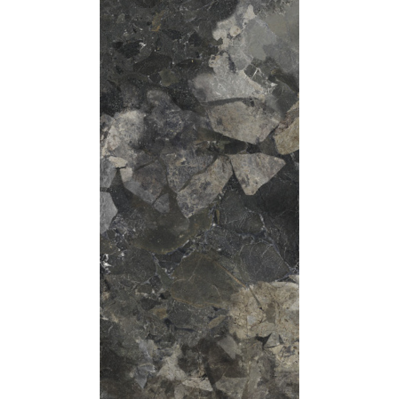 Плитка керамогранитная Dado Ceramica Argos Black 600x1200х9,5мм гладкая/матовая, 304124