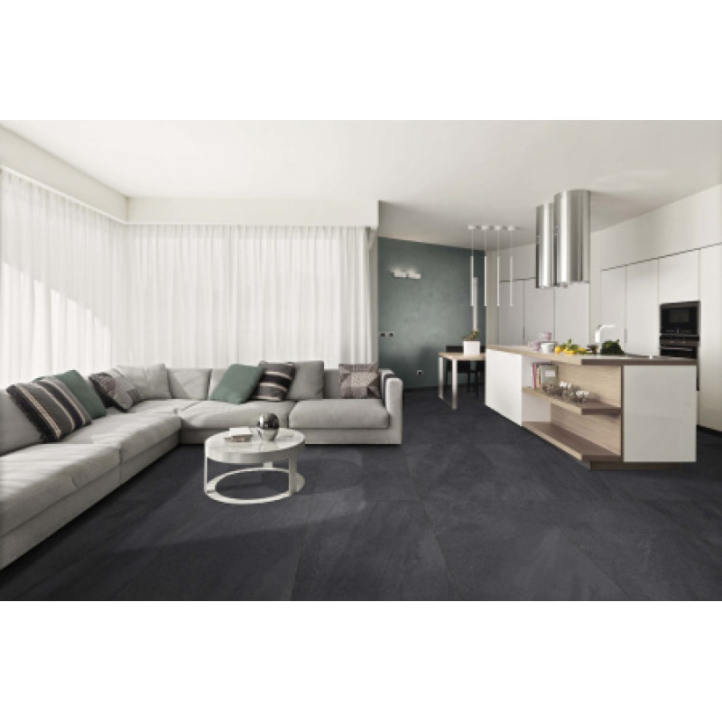Плитка керамогранитная Dado Ceramica Nature Nero 600x1200х9,5мм гладкая/матовая 303837A