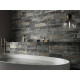 Плитка керамогранитная Dado Ceramica Brik One Fumo Di  Londra 74x310х9мм структурная/матовая BKN006