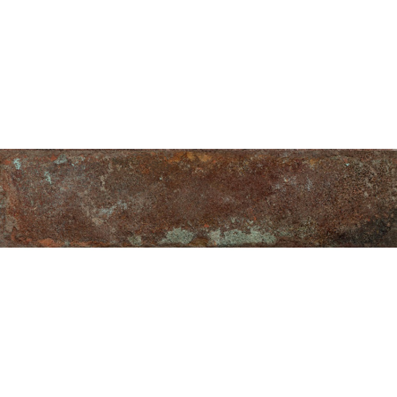 Плитка керамогранитная Dado Ceramica Brik One Rosso Berlino 74x310х9мм структурная/матовая BKN004