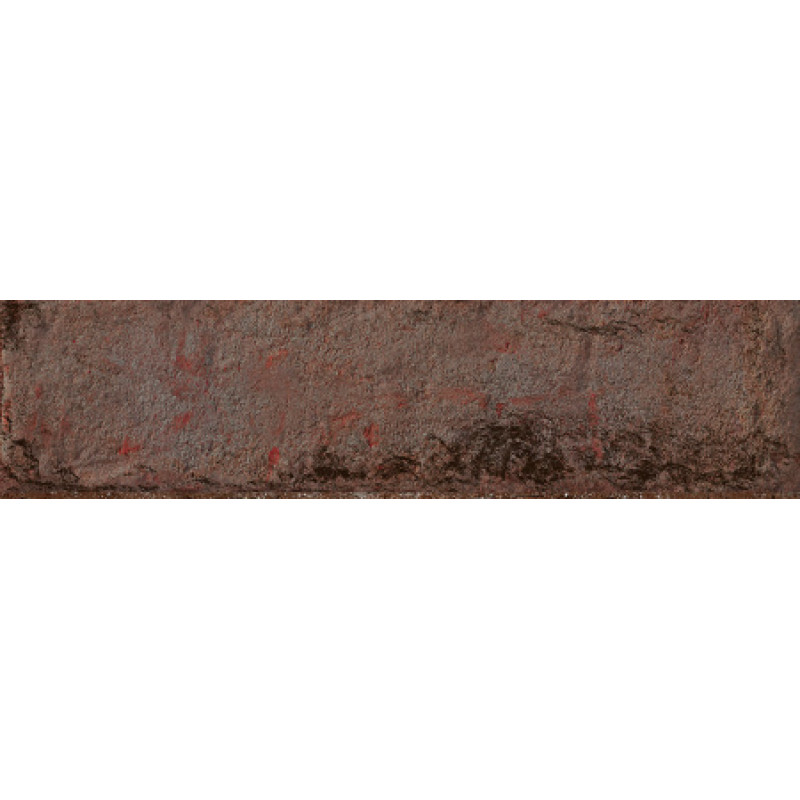 Плитка керамогранитная Dado Ceramica Brik One Rosso Berlino 74x310х9мм структурная/матовая BKN004