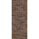 Плитка керамогранитная Dado Ceramica Brik One Rosso Berlino 74x310х9мм структурная/матовая BKN004