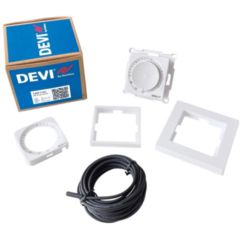 Терморегулятор Devi DEVIreg Room с датчиком пола и воздуха 140F1161