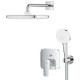 Душевая система скрытого монтажа Grohe Cubeo с Tempesta 250 хром 1053360000