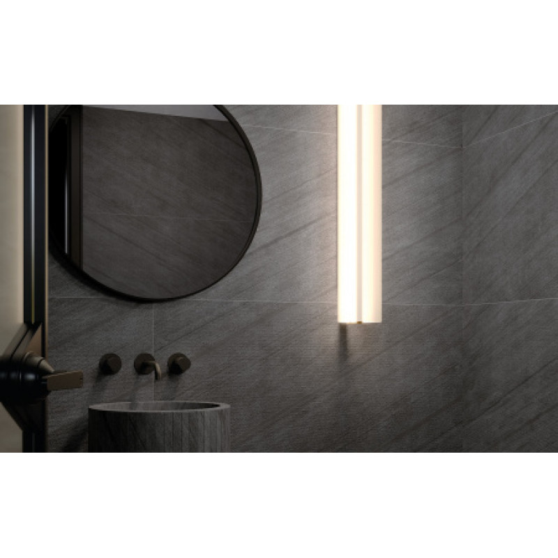 Плитка керамогранитная Iris Ceramica Victorian stone Baycliff Black 600х1200х8 мм гладкая/матовая 8929990
