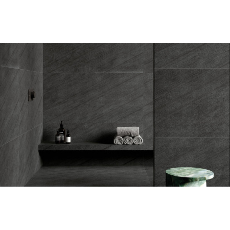 Плитка керамогранитная Iris Ceramica Victorian stone Baycliff Black 600х1200х8 мм гладкая/матовая 8929990
