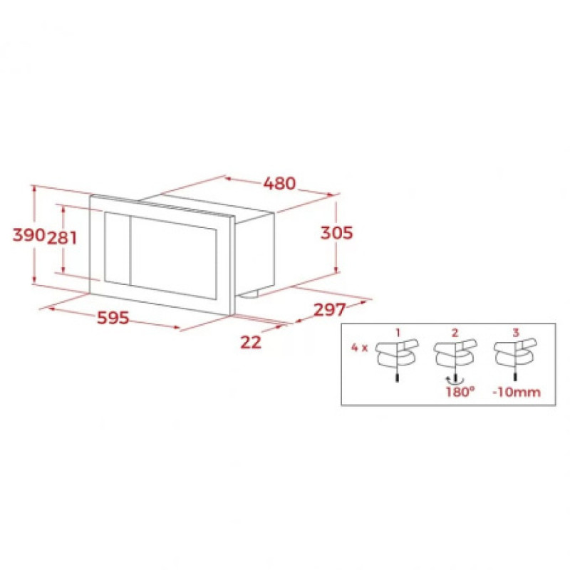 Встроенная микроволновая печь + гриль Teka ML 8210 BIS BK 112060008