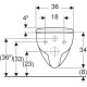 Унитаз подвесной Geberit Selnova Rimfree TurboFlush с сидением и крышкой 503083001