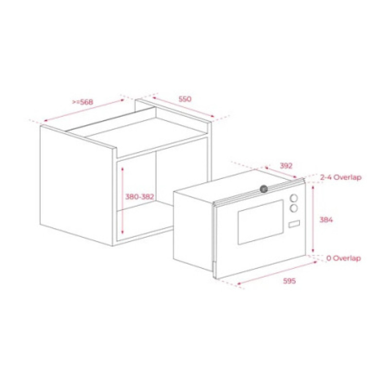 Встроенная микроволновая печь + гриль Teka ML 825 TFL 112000003