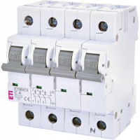 Автоматический выключатель ETI Etimat 4p C 4A 6kA 2146510