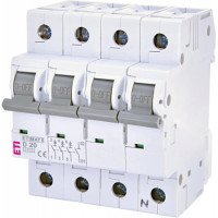 Автоматический выключатель ETI Etimat 4p D 20А 6kA
