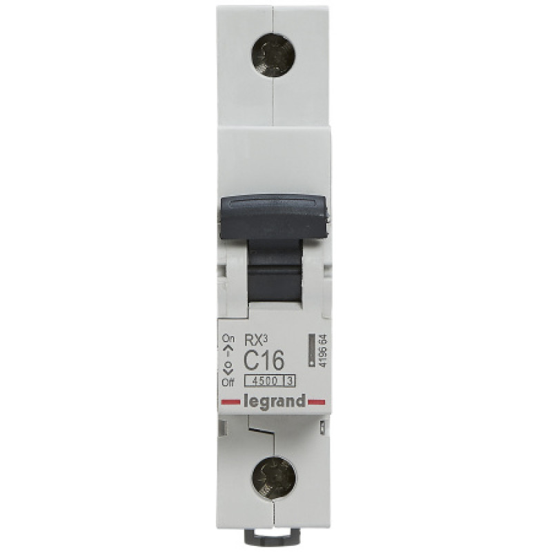 Автоматический выключатель Legrand 1p C 16A 45кA 419664