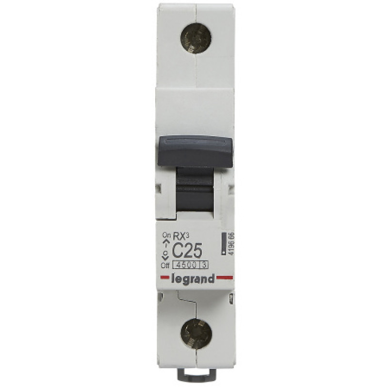 Автоматический выключатель Legrand 1p C 25A 45кA 419666