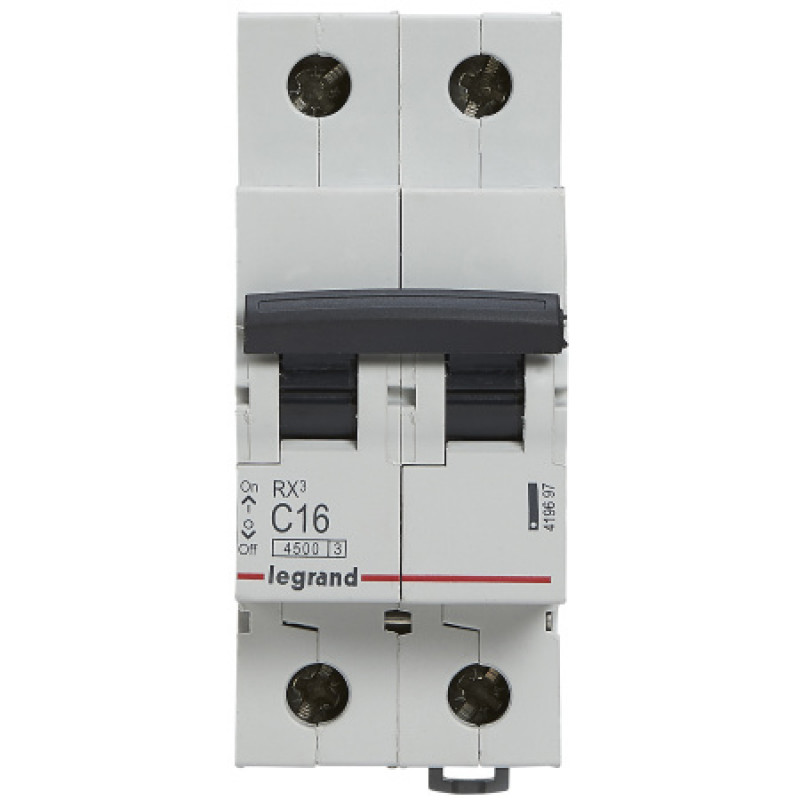 Автоматический выключатель Legrand 2p C 16A 45кA 419697