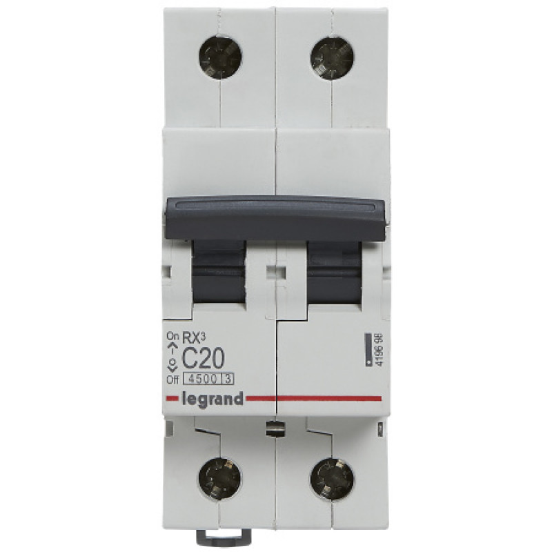 Автоматический выключатель Legrand 2p C 20A 45кA 419698