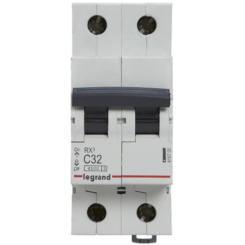 Автоматический выключатель Legrand 2p C 32A 45кA 419700