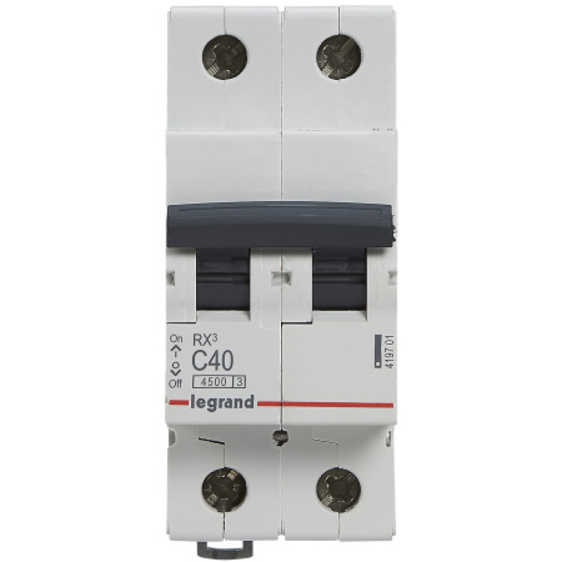 Автоматический выключатель Legrand 2p C 40A 45кA 419701