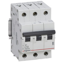 Автоматический выключатель Legrand 3p C 10A 4.5кA 419706