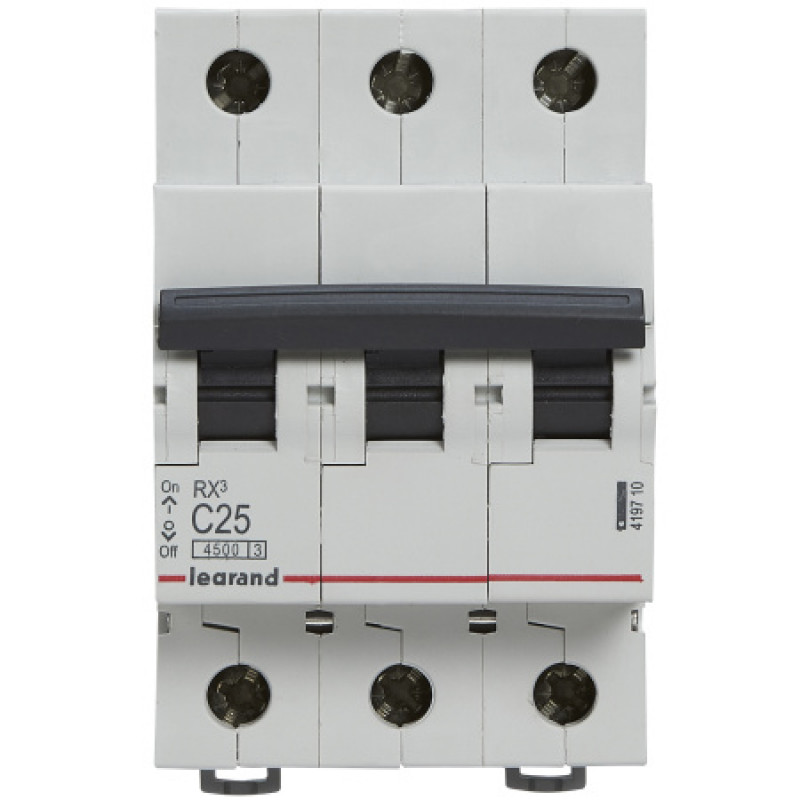 Автоматический выключатель Legrand 3p C 25A 45кA 419710