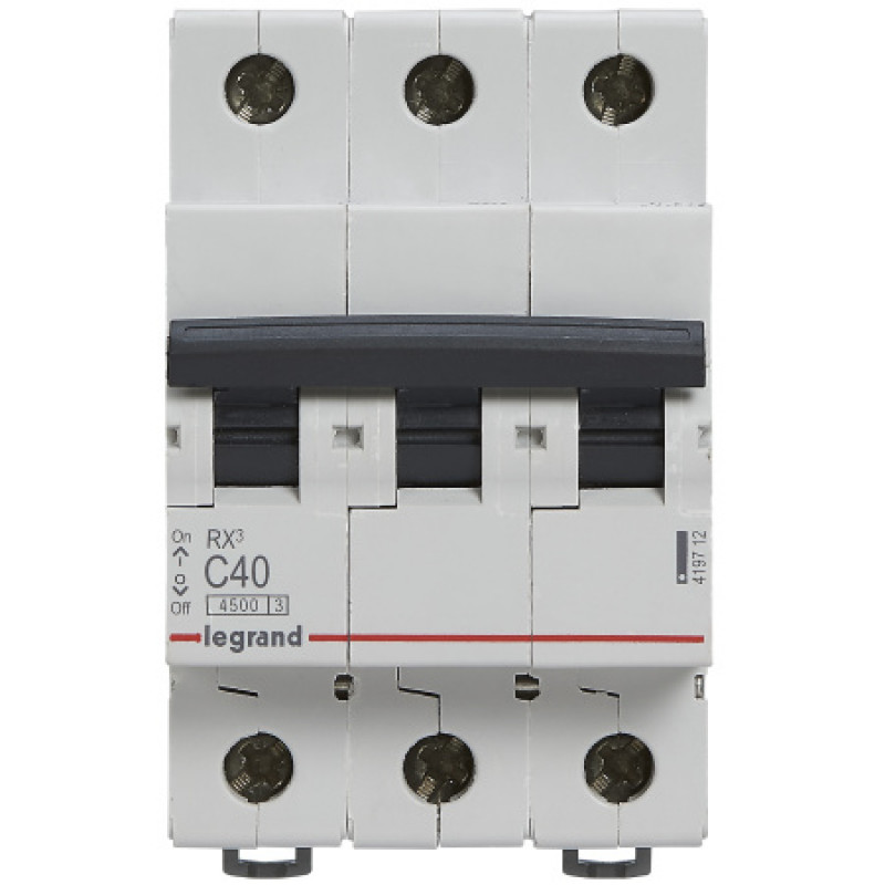 Автоматический выключатель Legrand 3p C 40A 45кA 419712