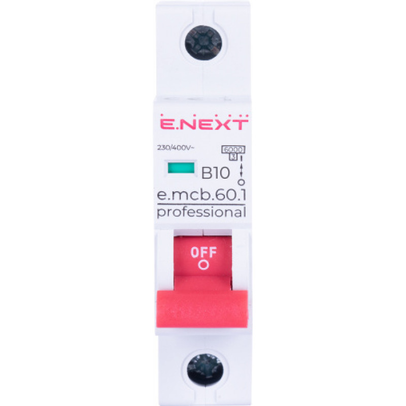 Модульный автоматический выключатель ENEXT emcbpro601B 10 new, 1р, 10А, В, 6кА, new p041007