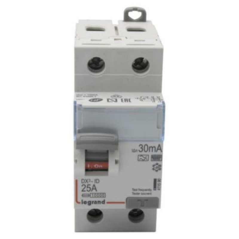 Автоматический выключатель дифференциального тока Legrand Dx3 Hpi 2п 25a 30ma 411590
