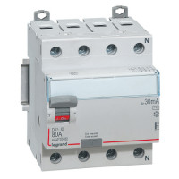 Автоматический выключатель дифференциального тока Legrand Dx3 4п 80a 30ma -Ac 411705