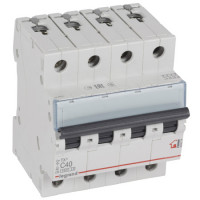 Автоматический выключатель Legrand TX³ C 40a 4п 6kA 404074