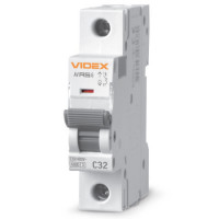 Автоматический выключатель Videx Resist RS6 1п 32А 6кА С VF-RS6-AV1C32 серый