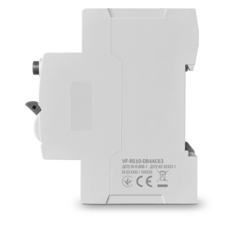 Дифференциальное реле Videx Resist АС 4п 30мА 10кА 63А VF-RS10-DR4AC63