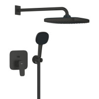Душевая система скрытого монтажа Grohe Cubeo с Tempesta 250 черный матовый 1053362430