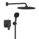 Душевая система скрытого монтажа Grohe Cubeo с Tempesta 250 черный матовый 1053362430