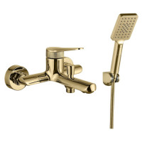 Смеситель для ванны Valvex Molett Brushed Gold с душевым гарнитуром 2457278