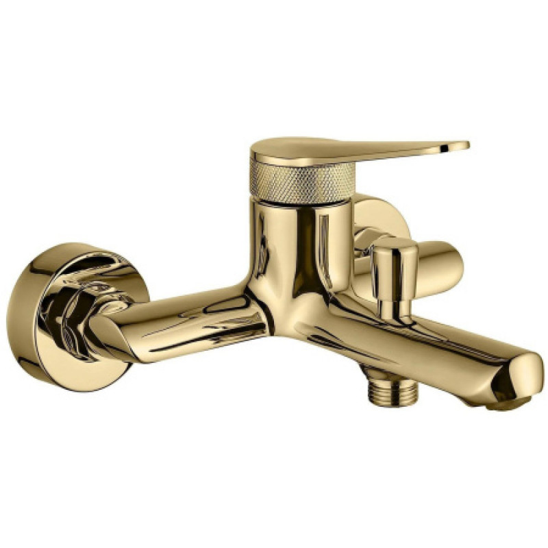 Смеситель для ванны Valvex Molett Brushed Gold с душевым гарнитуром 2457278