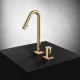 Смеситель для кухни Valvex Enko с выдвижным изливом Brushed gold 2417620