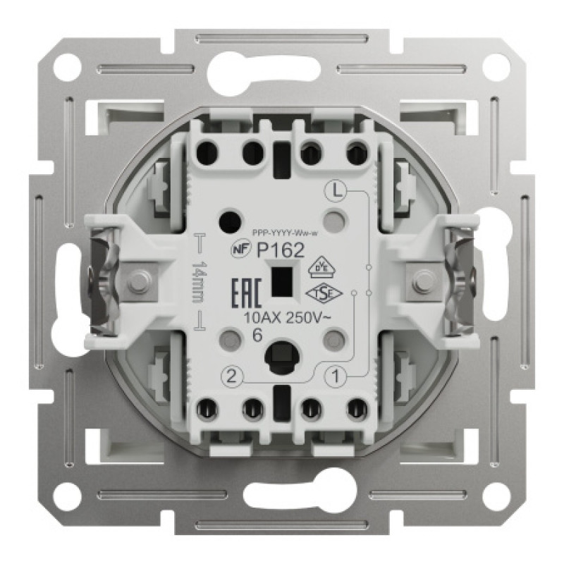 Переключатель Schneider Asfora 1-клавишный без рамки белый EPH0470121