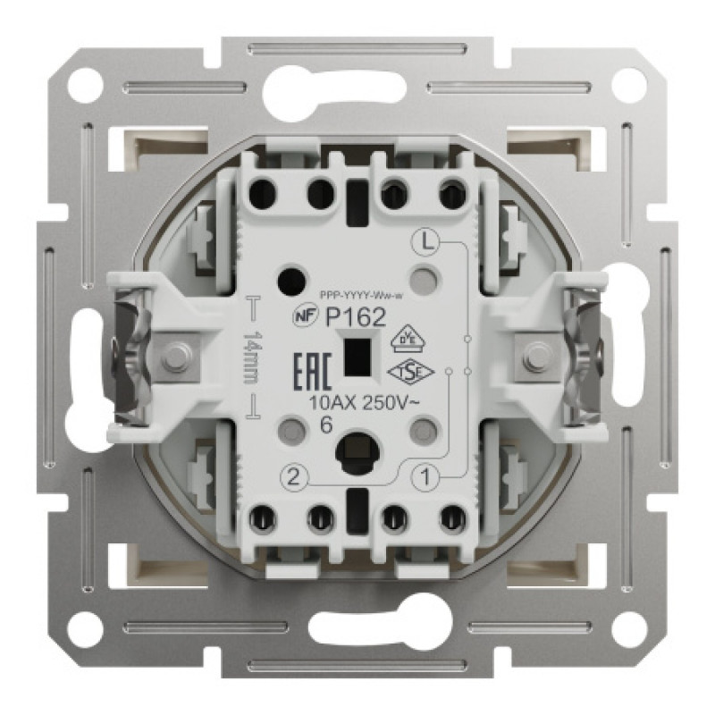 Переключатель Schneider Asfora 1-клавишный без рамки кремовый EPH0470123