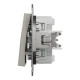 Переключатель Schneider Asfora 2-клавишный самозажимной бронза EPH0600169