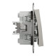 Переключатель Schneider Asfora 2-клавишный самозажимной бронза EPH0600169